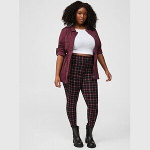 Torrid - Full-Length Legging in Treat Plaid, Black & Purple​​​​